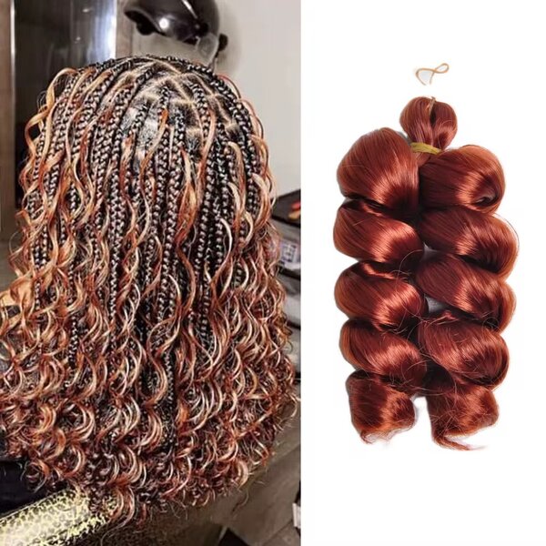 Tresses synthétiques tressées bouclées