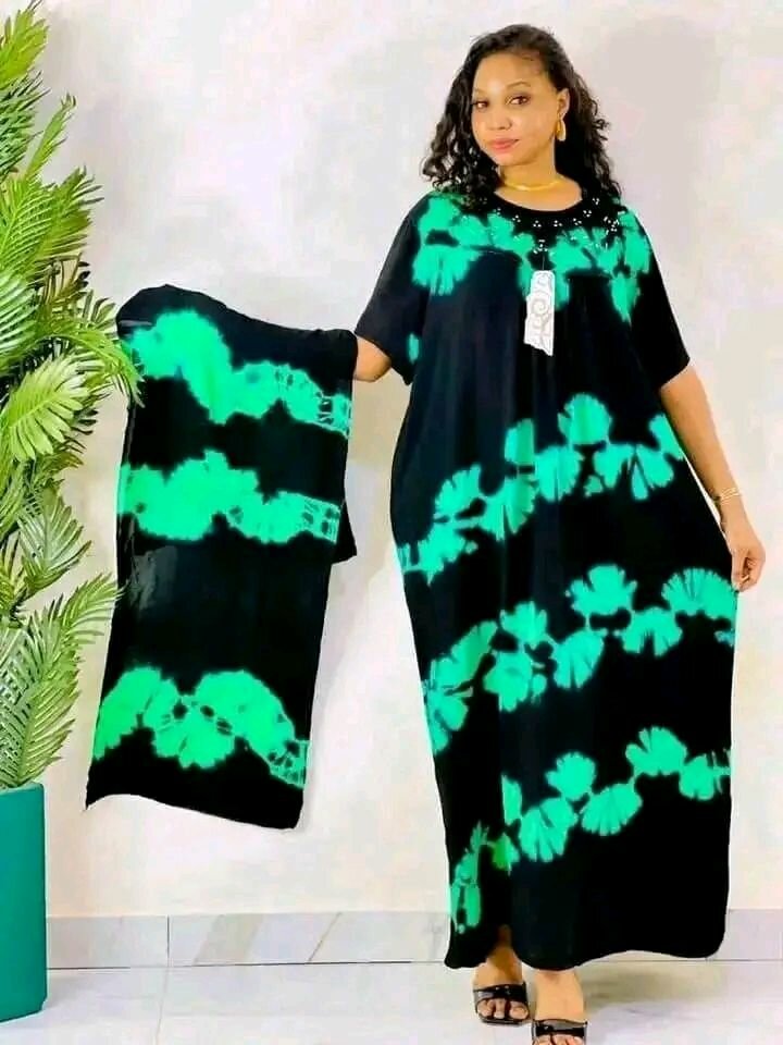 Robe Caftan Tunique Verte