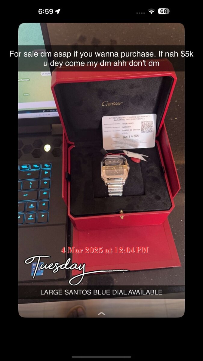 I have 2025 Cartier for sale