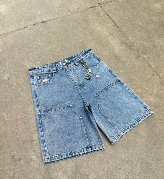 Shorts en jean tendance unisexe