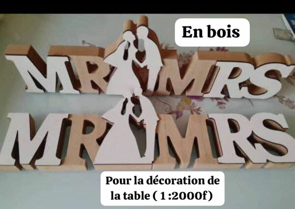 Décoration Mariage en Bois