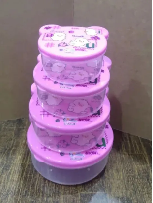 Teddy Bear Shaped Bowl Set in different colours (4 in 1)