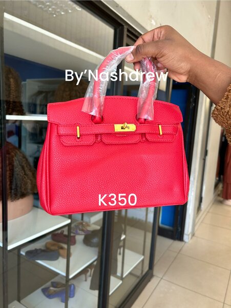 Women's red handbag