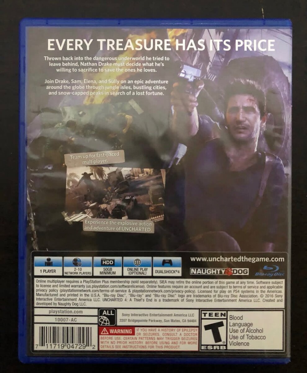 Uncharted 4 ps4