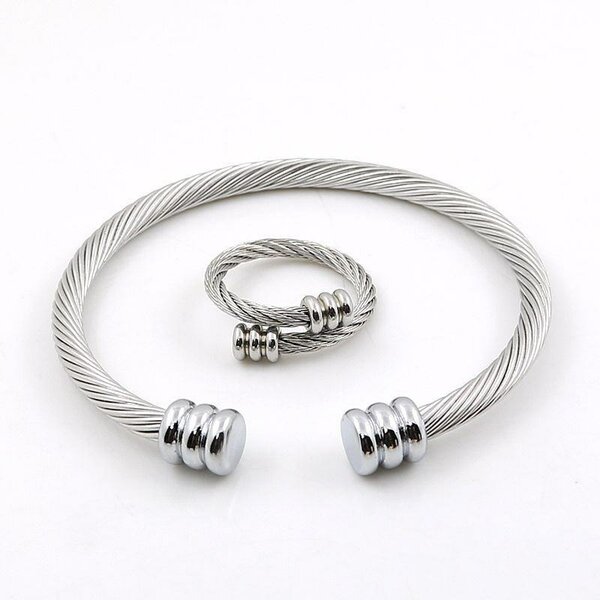 Bracelet jonc acier inoxydable