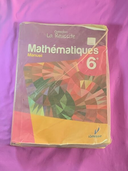 Livre d'apprentissage 6e