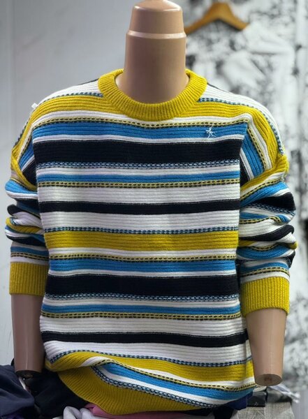 Pull rayé décontracté