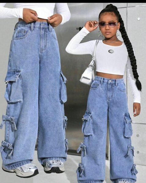 Jean cargo enfants tendance