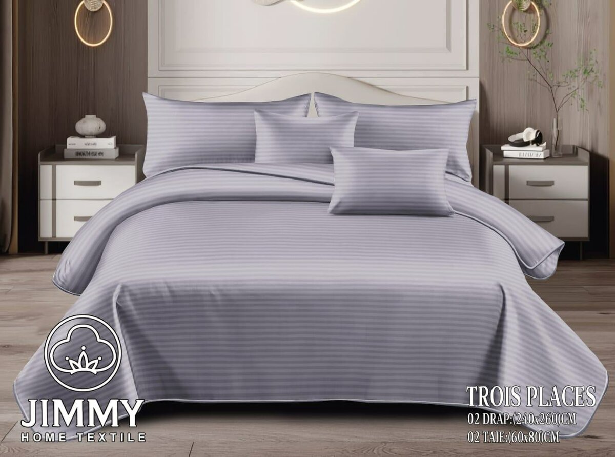 Parure de lit 3 places Jimmy