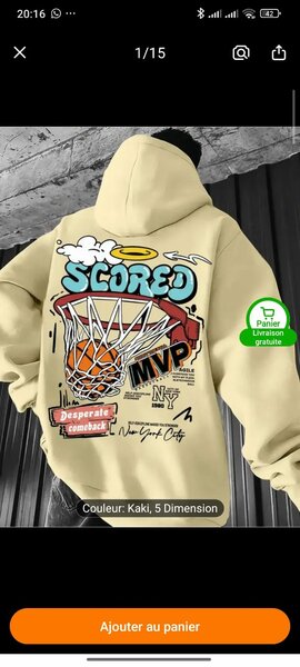 Sweat à capuche graphique urbain