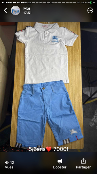 Vêtements  de garçon