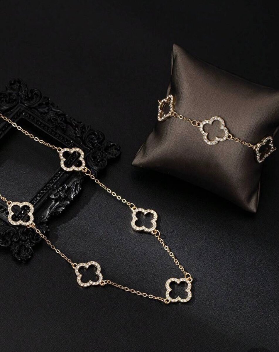 Collier et Bracelet Fleur Or