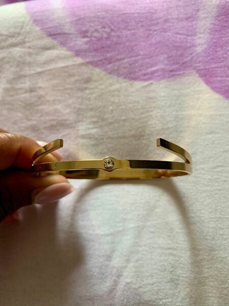 Bracelet doré trèfle élégant