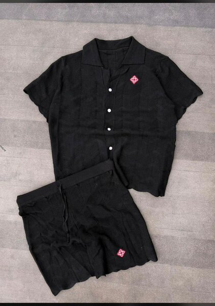 Ensemble d'été en tricot homme