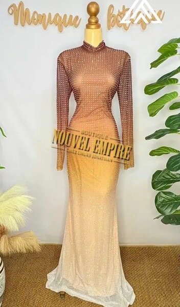 Elegant Gradient Evening Gown