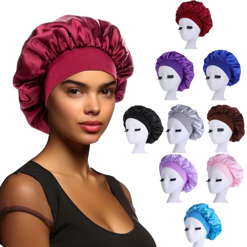 Bonnet en satin soyeux