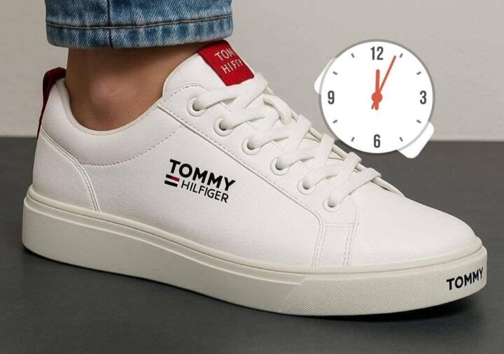 Baskets blanches Tommy Hilfiger