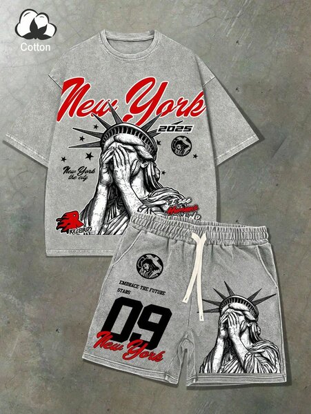 Ensemble t-shirt et short New York