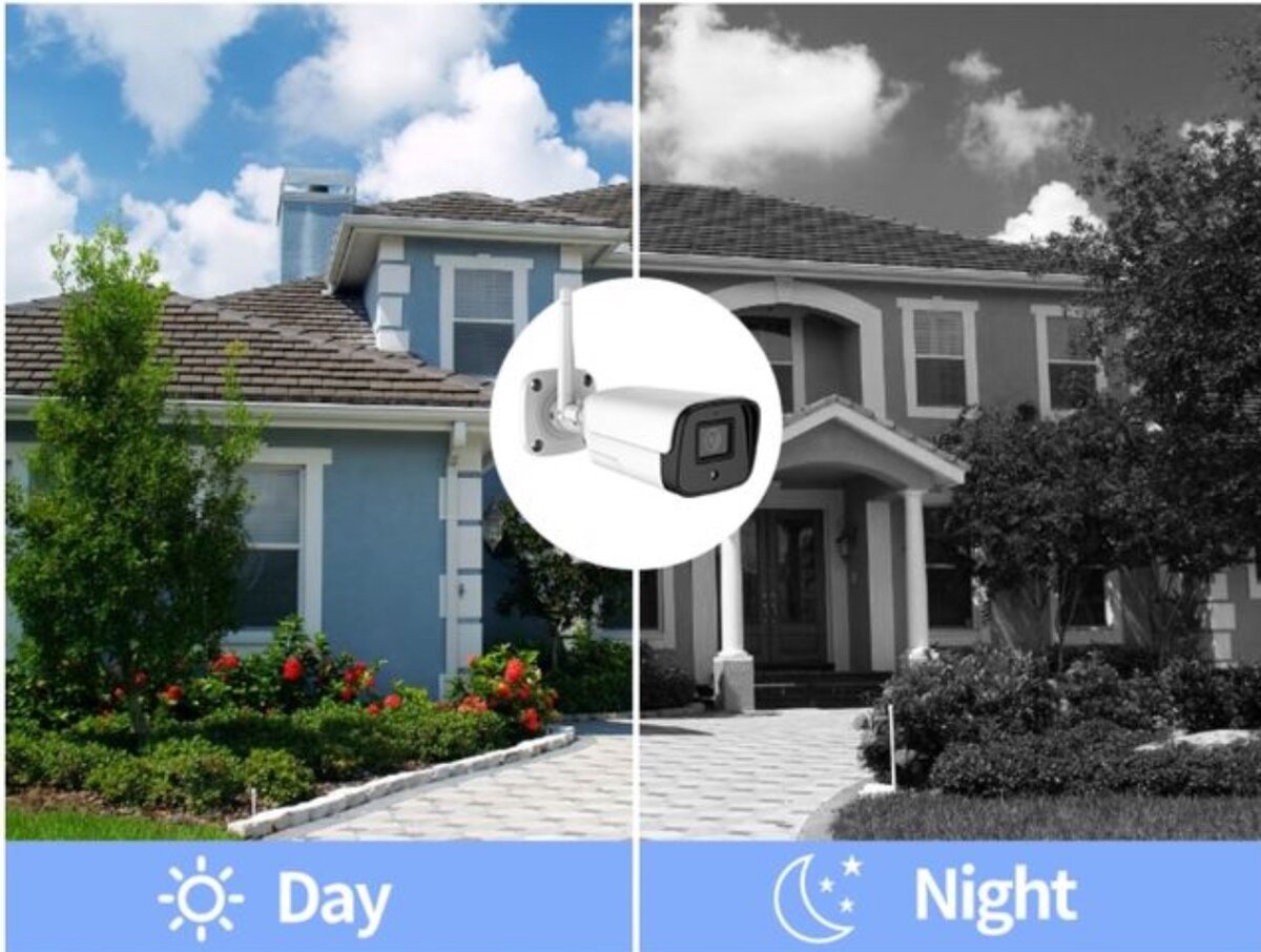 HD 1080P 2MP IP Waterproof Bullet Wireless Network Night