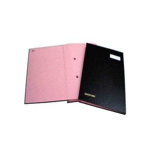 Parapheur noir rose 18