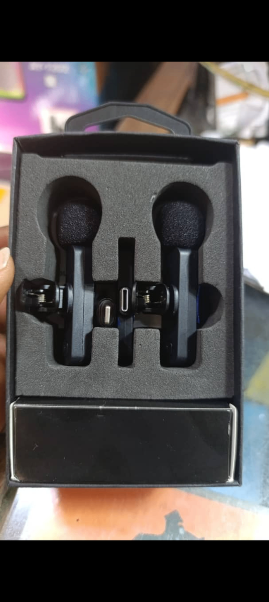 K9 Double Micro-cravate Sans Fil Noir