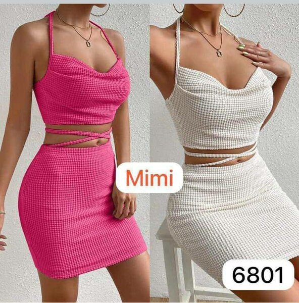 Ensemble jupe et haut asymétrique pour femmes