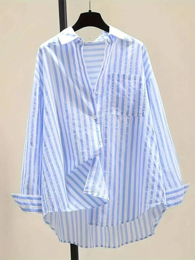 oversize à rayures tendance