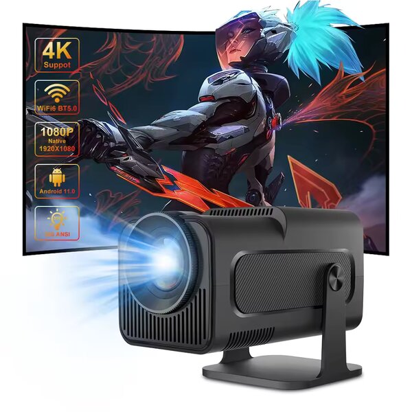 HY320 Full HD 1080P 4K Video Projector Portable Android 11