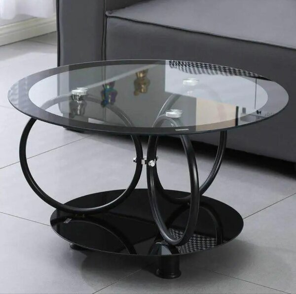Table basse design en verre