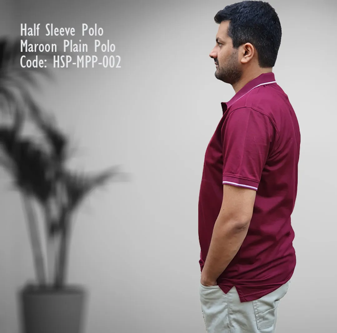 Premium Honey Comb Maroon Polo T Shirt for men - Premium Quality
