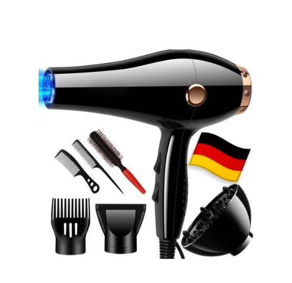 Waterproof Unbreakable Hair Dryer - 2300W - 8000W Black