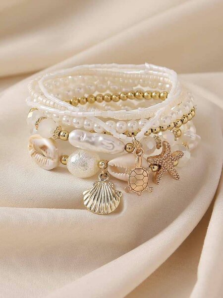 Bracelet Bohème Perle Conque