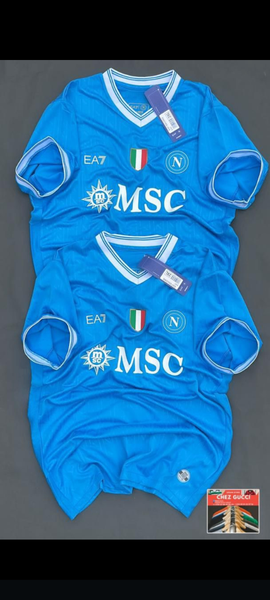 Maillot de football bleu EA7