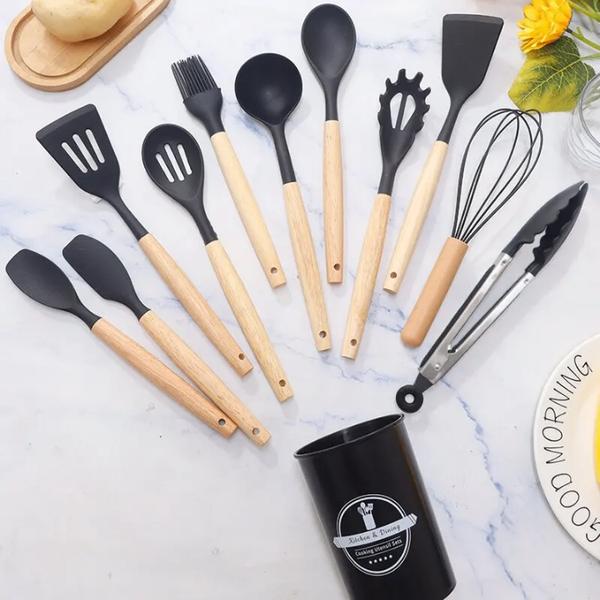 Ensemble d'ustensiles en silicone