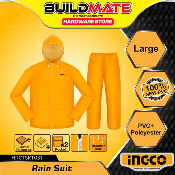 INGCO Costume de Pluie PVC