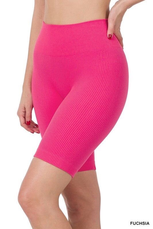Seamless biker shorts