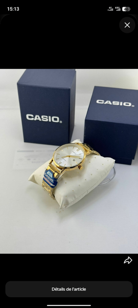 Montre Casio dorée élégante