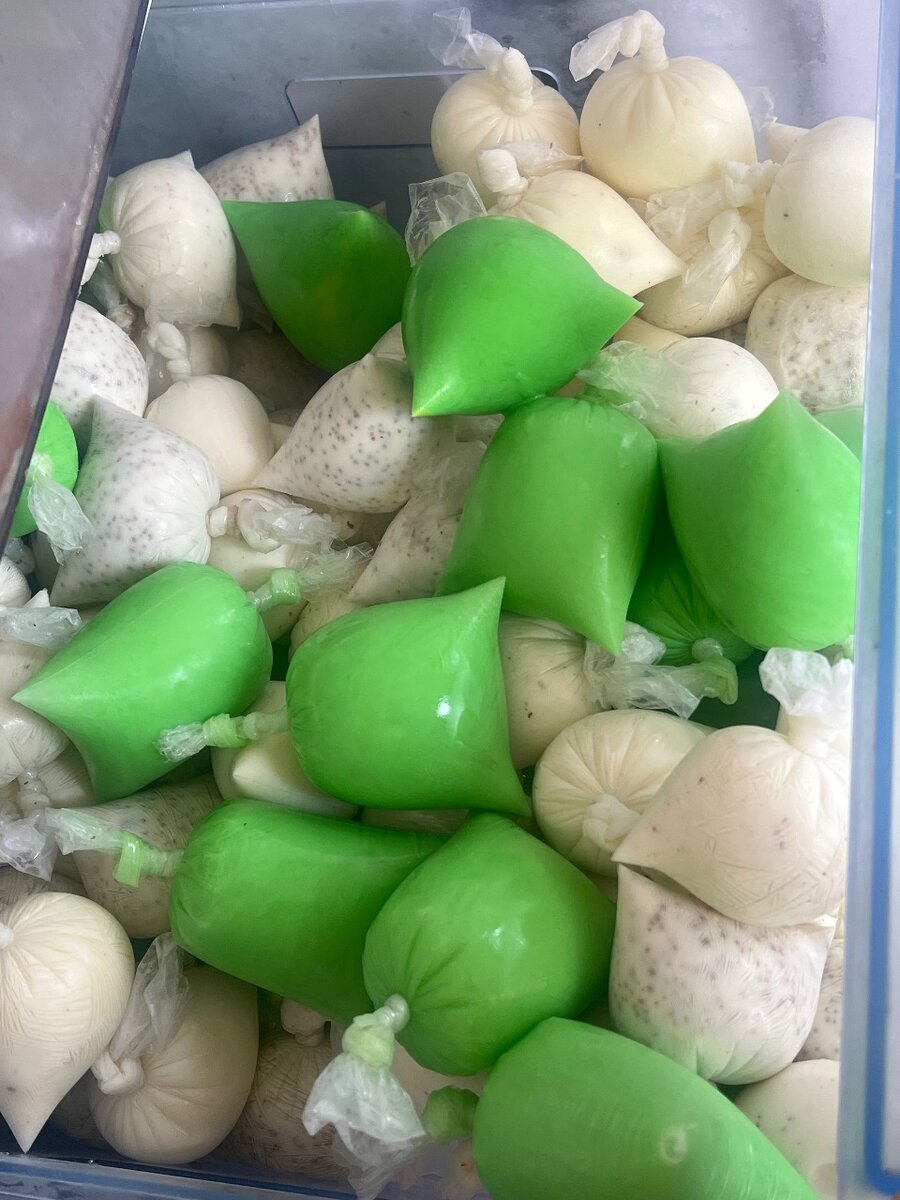 Menthe et fraise au lait