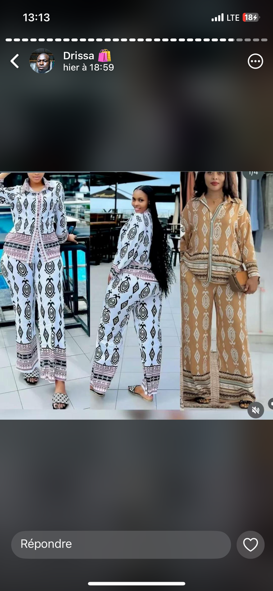 Ensemble Décontracté Élégant