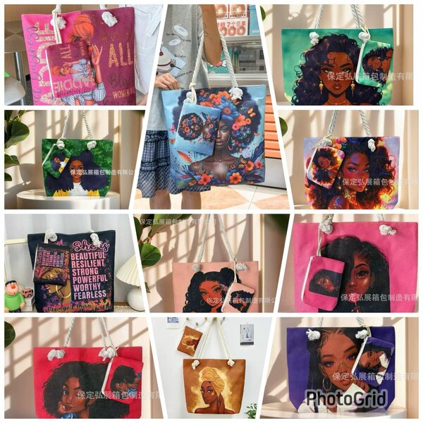 Sac cabas imprimé coloré