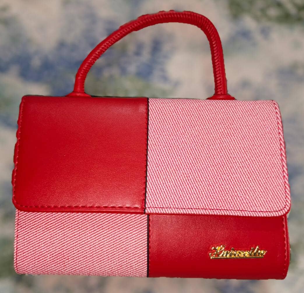Sac à main chic bicolore