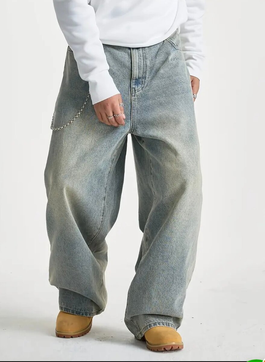 Jean large taille basse