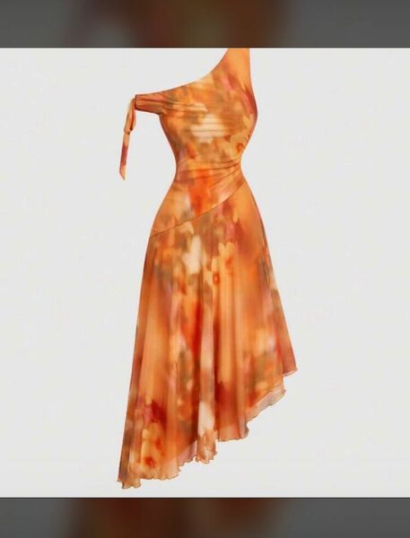 Robe Asymétrique Éclatante