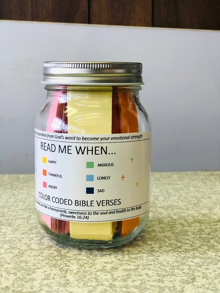 Bible verses jar.