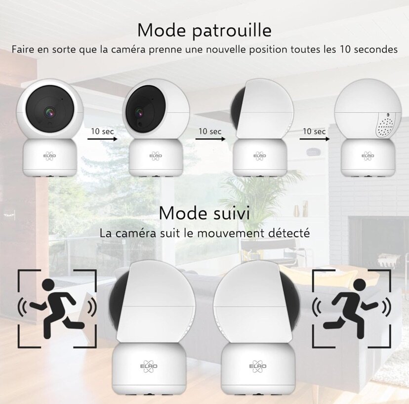 Caméra IP 1080P Wi-Fi HD