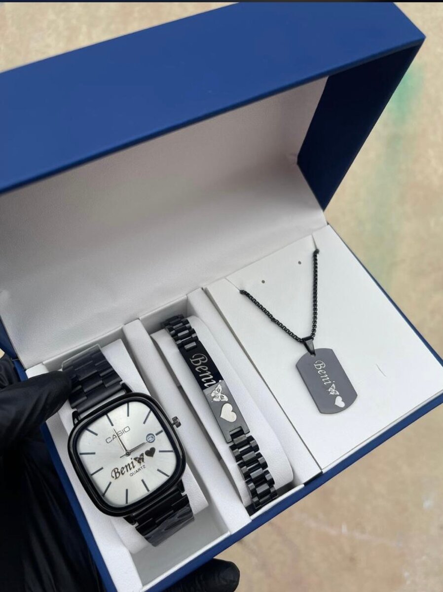 Ensemble Montre et Bijoux pour Homme