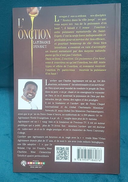 Livre "L'Onction: La Puissance d'En-Haut"