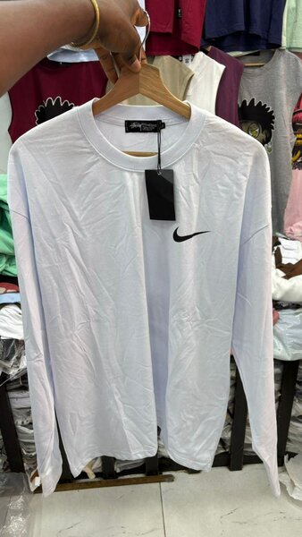 Haut manches longues Nike blanc