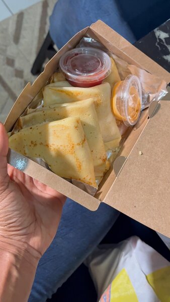 Crêpes farcies au jambon et fromage