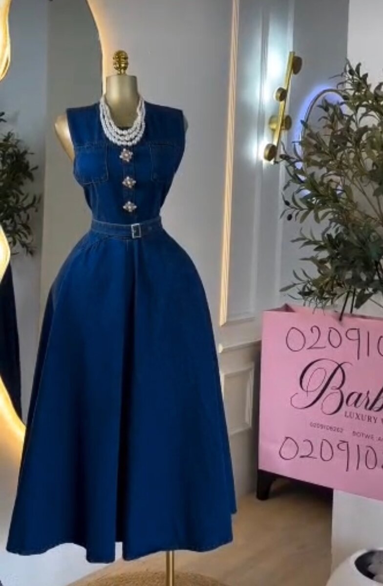 Robe élégante en jean